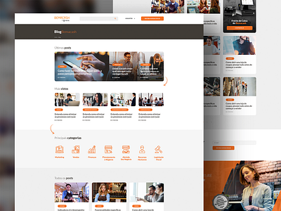 Totvs Bemacash Blog art direction blog blog design interface design ui ui design web design