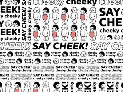 Say Cheek! branding character character design cute design graphic design illustration logo pattern typography