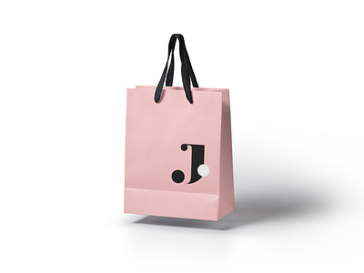 J.Suzie - Shopping Bag adobe adobe photoshop fashion logo logo design logodesign logomark logotype minimal minimalism mockup mockup psd mockups plus size shopping bag shopping bag mockup