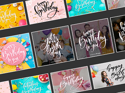 Happy Birthday! Greetings birthday birthday card celebration design festive freepik handlettering lettering typography