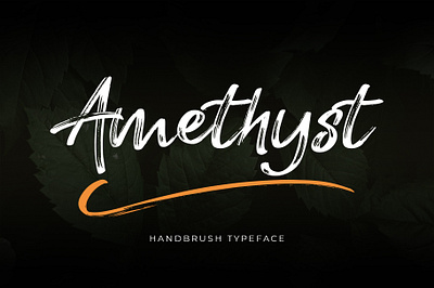 Amethyst Brush Font brush font font hand lettering handbrush handlettering lettering modern calligraphy font script font