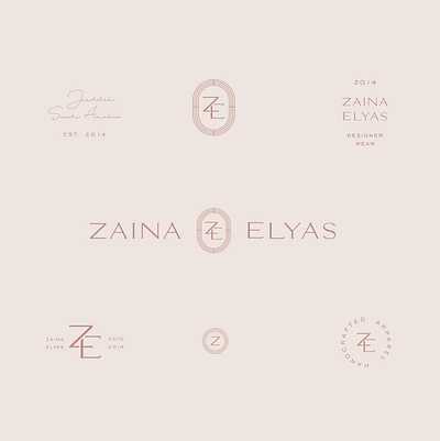 zaina elyas logo marks apparel fashion brand icons logo design logomarks logotype marks secondary logos symbols z icon z logo