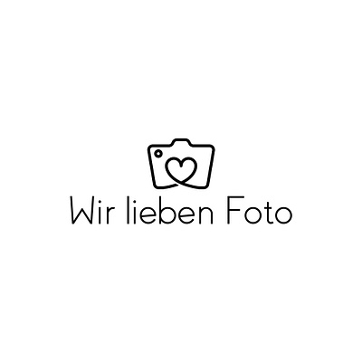 Wir lieben Foto Logo app branding camera design foto icon illustration lieben logo love photography symbol typography vector web wir