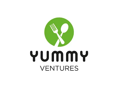 Yummy Ventures Logo app branding design drink flat food food and drink icon illustration logo modern simple vector ventures web yummy