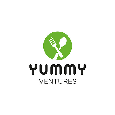 Yummy Ventures Logo app branding design drink flat food food and drink icon illustration logo modern simple vector ventures web yummy