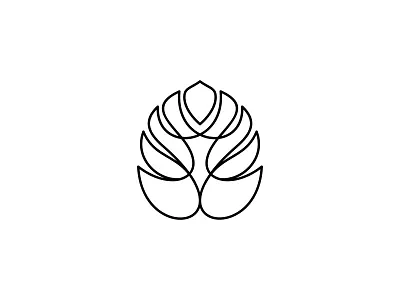 palm monstera abstract animal initial inspiration leaf line art lineart logo minimalist modern monogram monstera relax simple spa