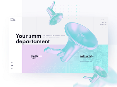 SMM Agency - Landing Page by MaS agency creative design design follow follow me glob identity landing landing page like likeforlike marketing media site smm ui ux web website work