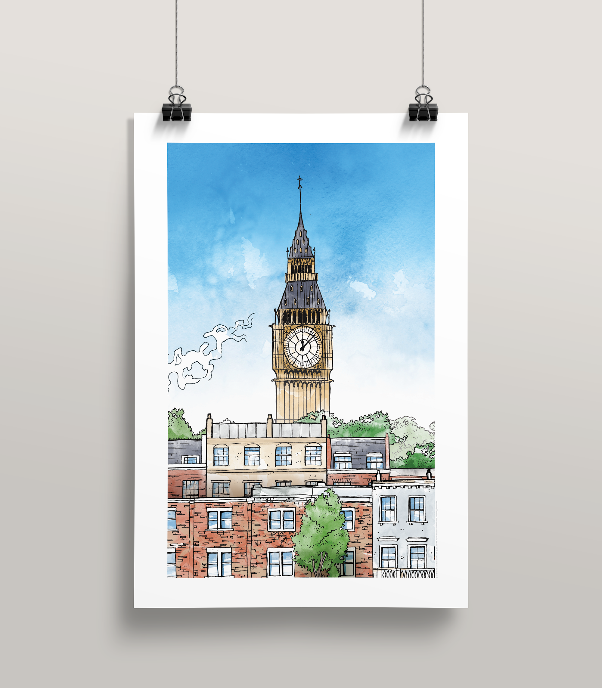 Example of London (40x60cm)