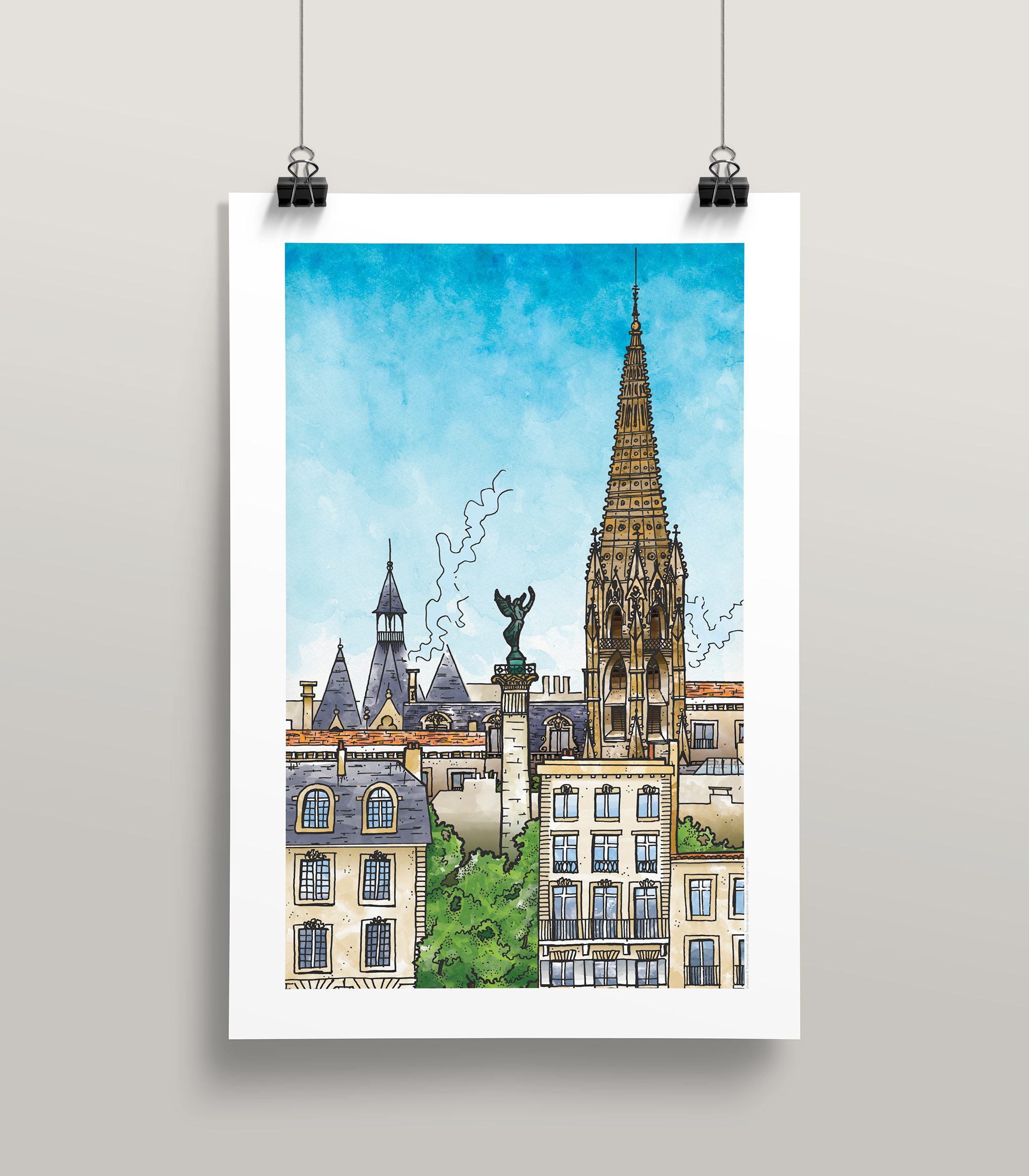 Example of Bordeaux (40x60cm)