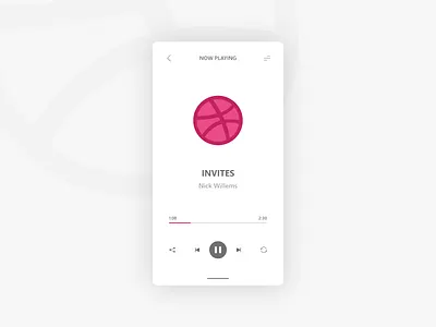 Hello Dribbble branding debut design dribbble hello illustration mobile app music app