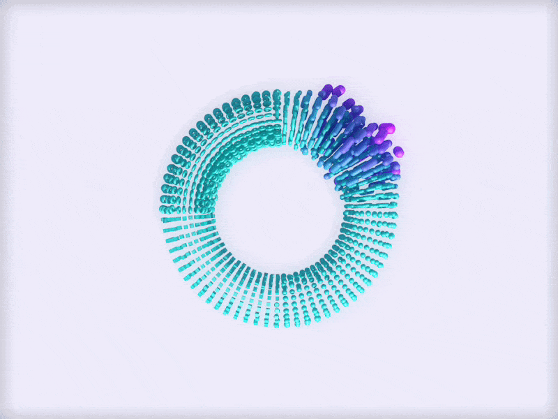 Abstract Loader 3d abstract c4d gradient loader minimal motion design procedural