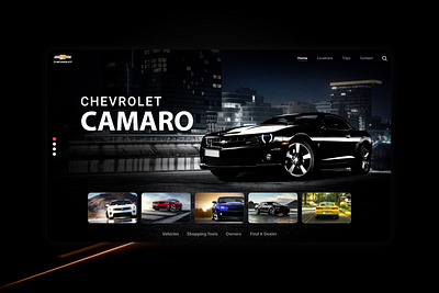 chevrolet car car website design ui ux ui design web web design web ui website