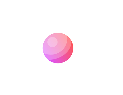 Sphere design flat gradient icon illustration logo vector