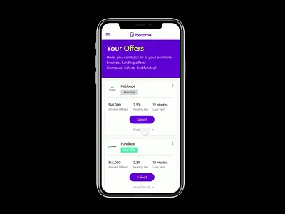 Figma Prototype - Smart Animate animation become business loans figma mobile prototype ui ux
