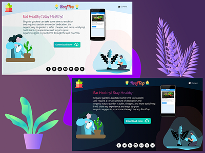 #DailyUI Challenges - Day 003 : Landing Page Design app dailyui design flat illustration landing landing page landingpage typography ui ux vector web