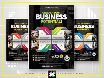 Business Flyer arrow brochure clean company consultant consulting corporate corporate flyer corporation creative editable elegant flyer magazine magazine ads marketing modern multipurpose multipurpose flyer photoshop