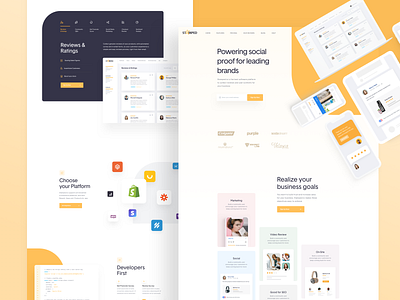 Stamped.io - Website is Live! design homepage interface landing page rate rating social proof support ui uidesign ux web webdesign website