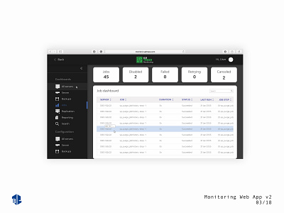 Monitoring Web App Concept app app design design typography ui ux web