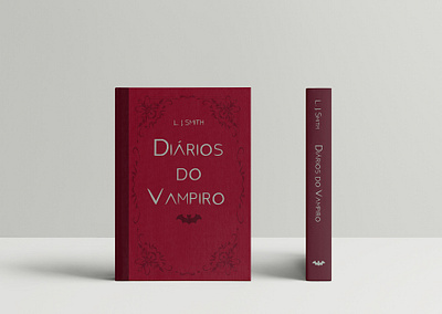 Capa de livro: Diários do Vampiro book cover editorial illustration