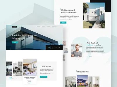 Apartment Rental Website apartments company elegant home landing page minimal mortgage property rental renting simple ui ui ux user interface ux web web design website