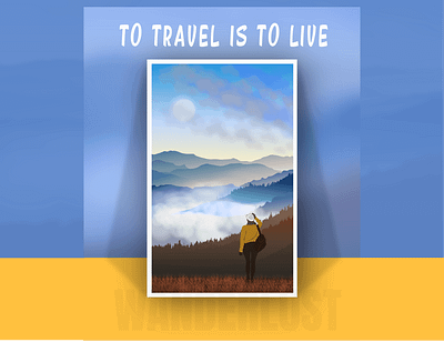 Misty Mountains - Wanderlust early misty morning mountains postcard solo travel traveling waderlust