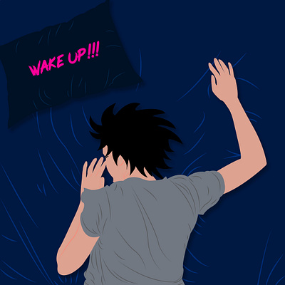 wake up 01 2d 2d art 2d character 2d design 2d illustration art artist bedtime character design characters design illustrations illustrator sleep vector wakeup