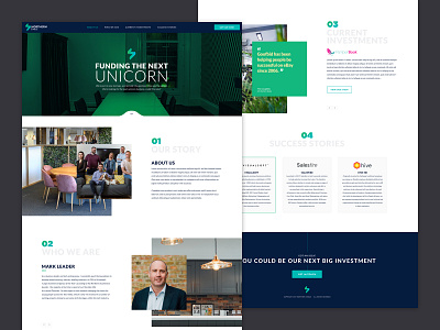 Northern Stable branding clean funding homepage investments landingpage ui ux website