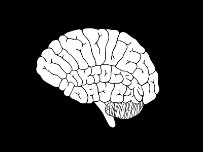 Mindless brain handlettering handtype illustration inktober2019 inktober2019day2 lettering letteringartist type typography