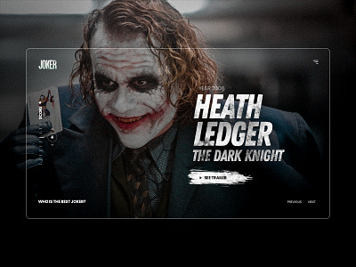 Joker - UI Design Concept colors concept design landing marketing modern photoshop ui ux web