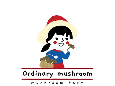 Logo mushroom farm art illustration branding design illustration logo