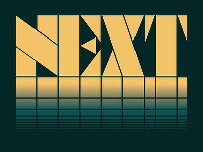 Next geometric typeform - Weekly warm-up design geometric graphic design icon letterform logo shapes typeface typography vector weekly warm up