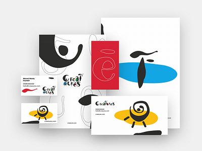 Creatures Brand Identity Design brand brand identity branding community creatures design folklore graphic design graphics identity illustration letters logo logo design loose pattern quirky randomness shapes vectors