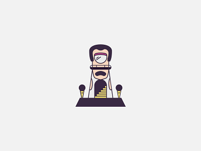 Lighthouse #9 Freddie Mercury branding branding design design desing flat flat design flat icon flat icons flat illustration flat illustrations freddie mercury illustration illustration art illustration design illustration digital illustrations lighthouse lighthouse logo