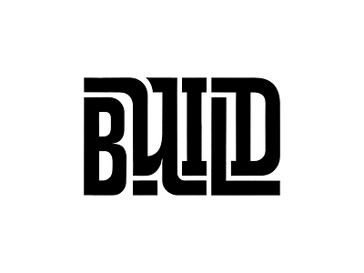 Build design hand letterung hand type inktober2019 letterforms lettering lettering artist logo print design type type art typedesign typedrawn typography