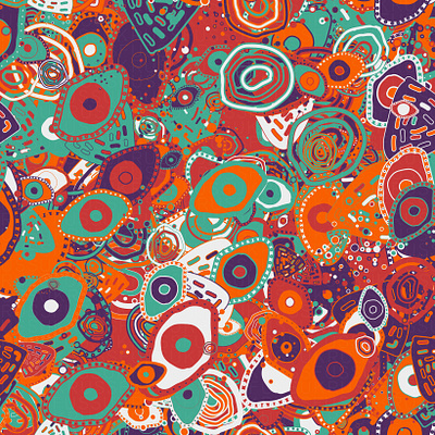 'Perception' Pattern digital art estampa eyes generative illustration pattern pattern design repeating vector