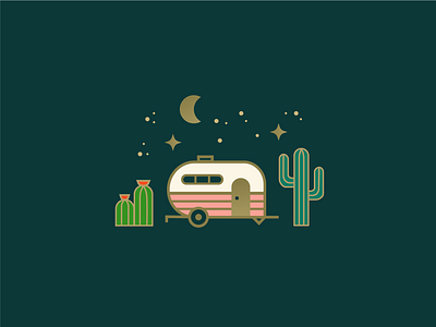 Desert Dwelling 🌵✨ cactus country desert illustration trailer