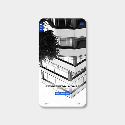 'Residential House Concept' - App design/version adobe photoshop app app concept app design architecture design interface ui web webdesign website