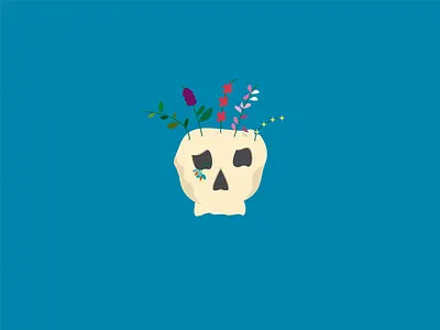 Still Life. design flat design graphic design illustrate illustrated illustration illustration art illustrator personal project pun skull still life vector vector art