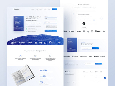 Lead gen landing pages for UpGuard brand identity clean ui cyber security cybersecurity ebook ebook design figma form landing page lead generation light minimal saas simple web design webflow