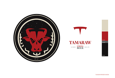 Tamaraw Premium Beer branding design illustration logo logo design vector