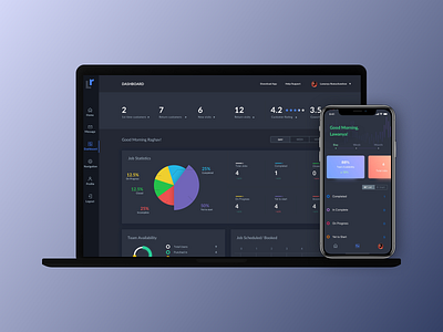Dashboard Design @colors @darktheme @dashboard @design @fresh @ui @ux