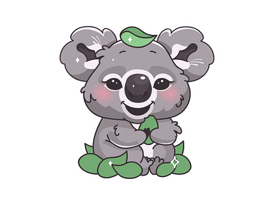 Cuteness overload ❤ animal animal illustration animal logo art cartoon cartoon character cartoon illustration character character design characterdesign characters cute cute animal cute animals cute art illustration illustrator koala koala bear vector