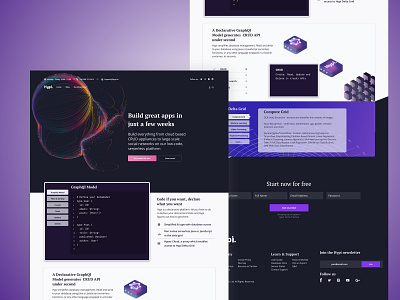 Hypi Landing Page api app code diagram flow homepage landing page layout ui ux web website website concept website design wireframes