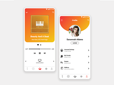 Play It app application behance concept design ui ui design uidesign ux vector