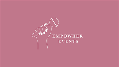 Empowher Events Logo design icon logo