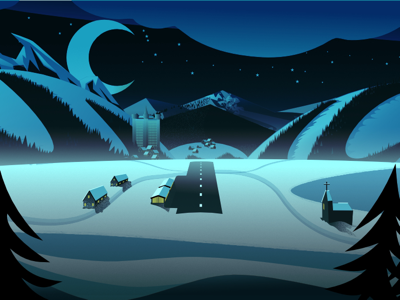 Winter vector