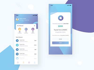 Reimbursement Requests design illustration reimburse reimbursementdesign reimburserequest ui user experience user interface ux