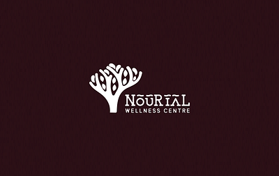 Nourial Wellness Centre brand design branding celtic corporate design design fitness logo font design illustration logo minimalist tree tree logo typography vector