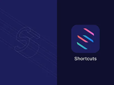Refined Shortcuts Icon app icon apple branding gradient icon icon design iconography ios logo s shortcuts