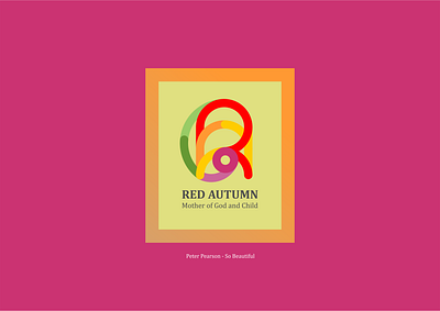 Mother of God and Child design icon illustration logo typography